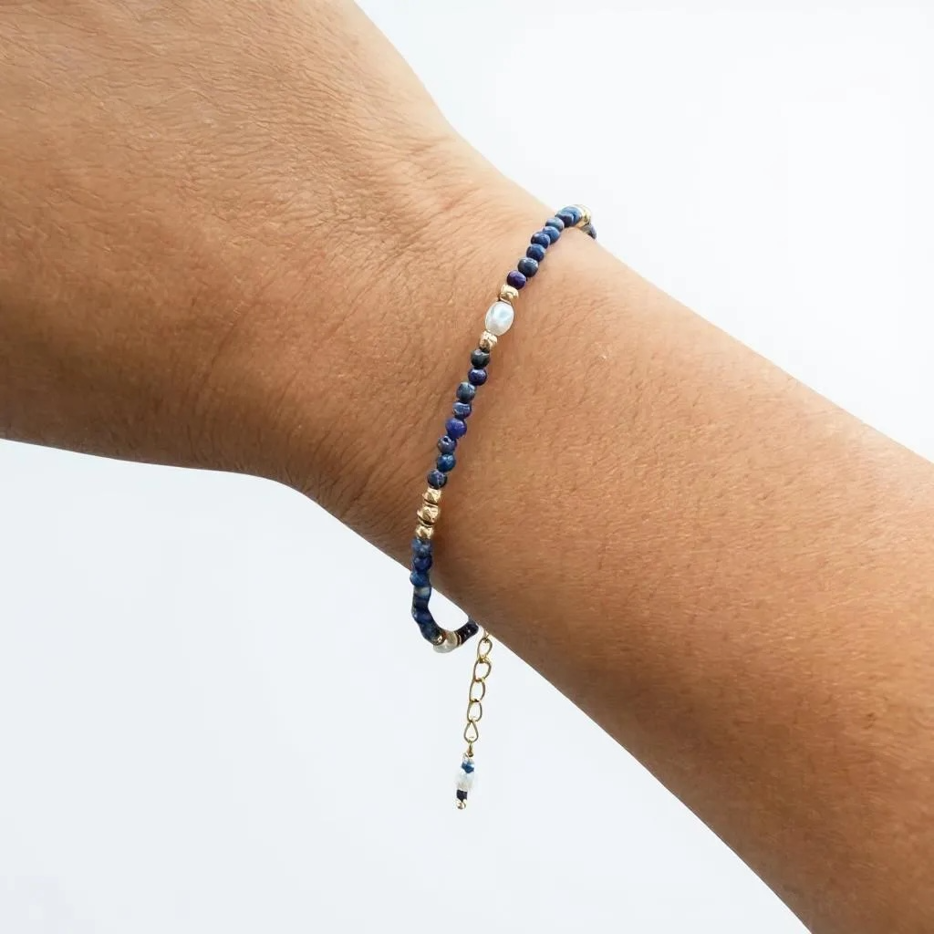 Lapis Lazuli Adjustable Bracelet
