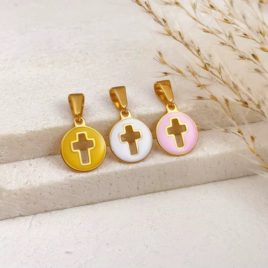 Enamel Hollow Cross