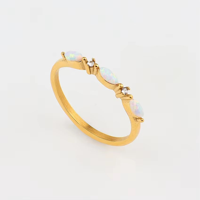 Natural Ethiopian Opal Ring