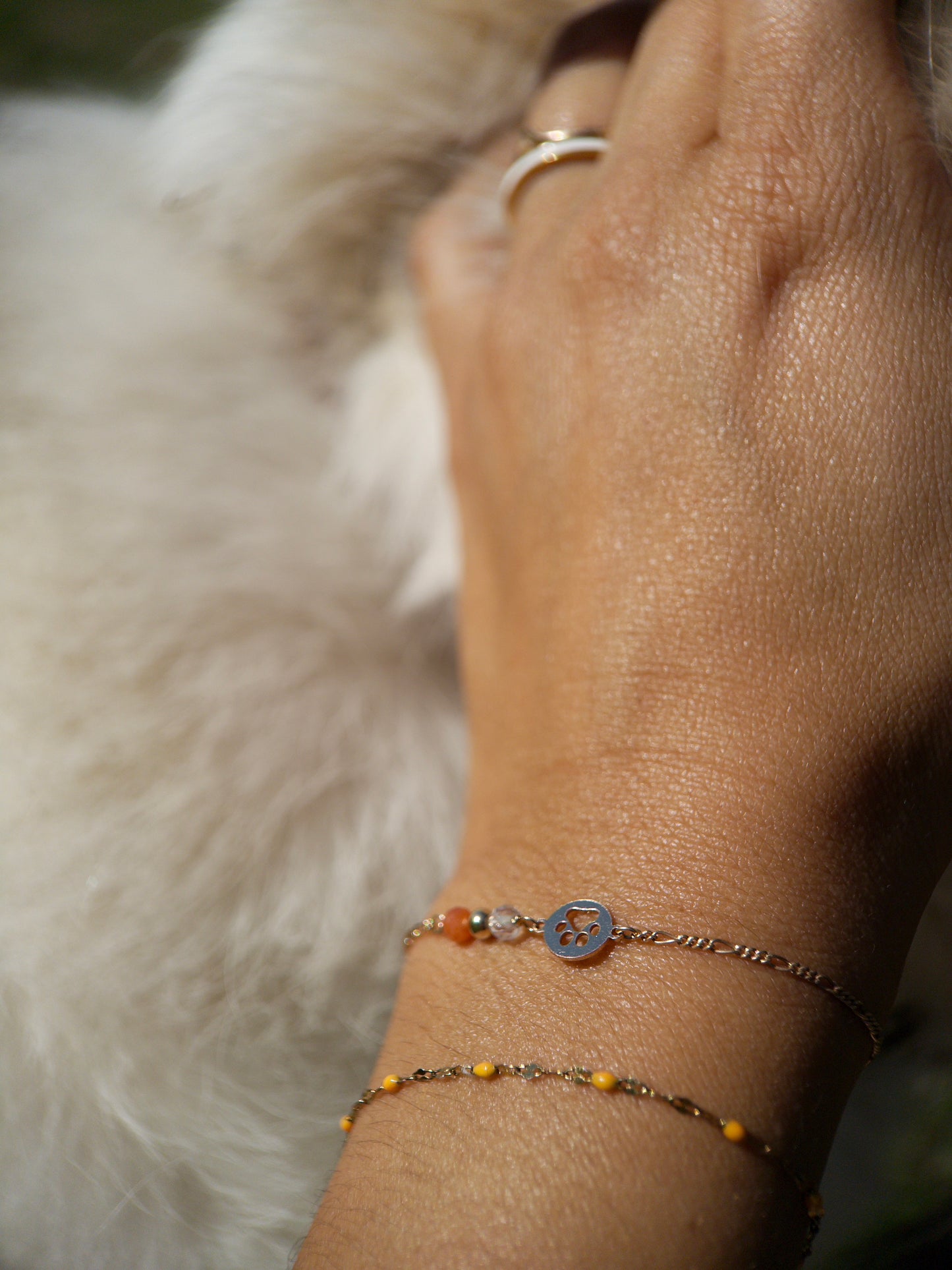 Custom Fur Baby Birth Stone Bracelet