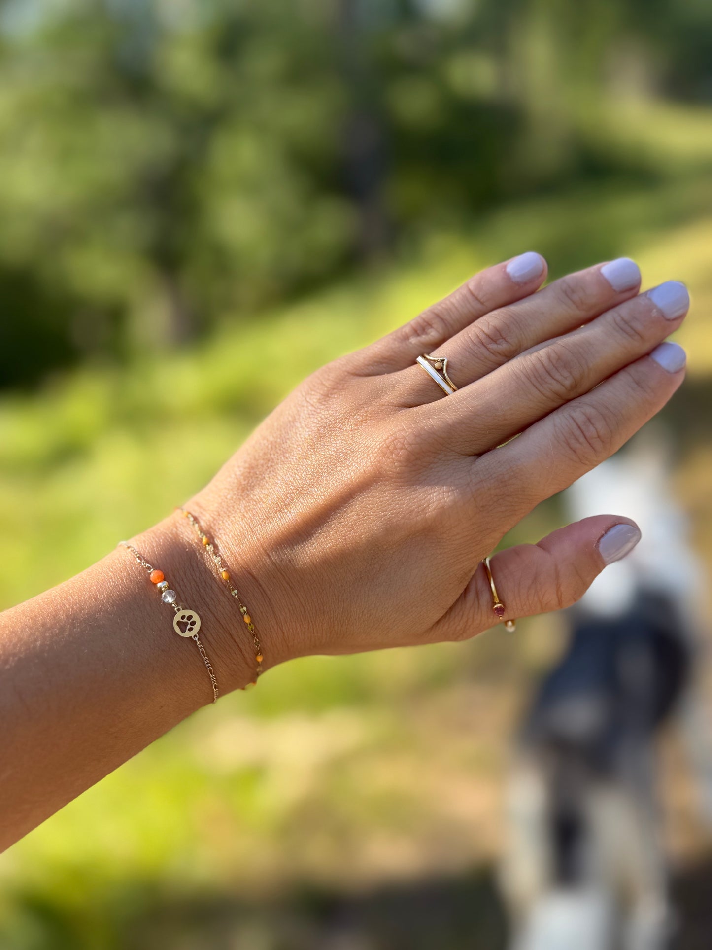 Custom Fur Baby Birth Stone Bracelet