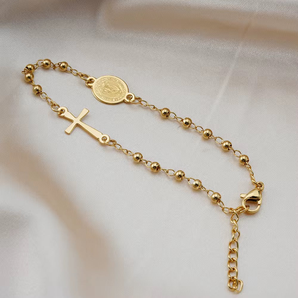 Rosary bracelet/ Anklet