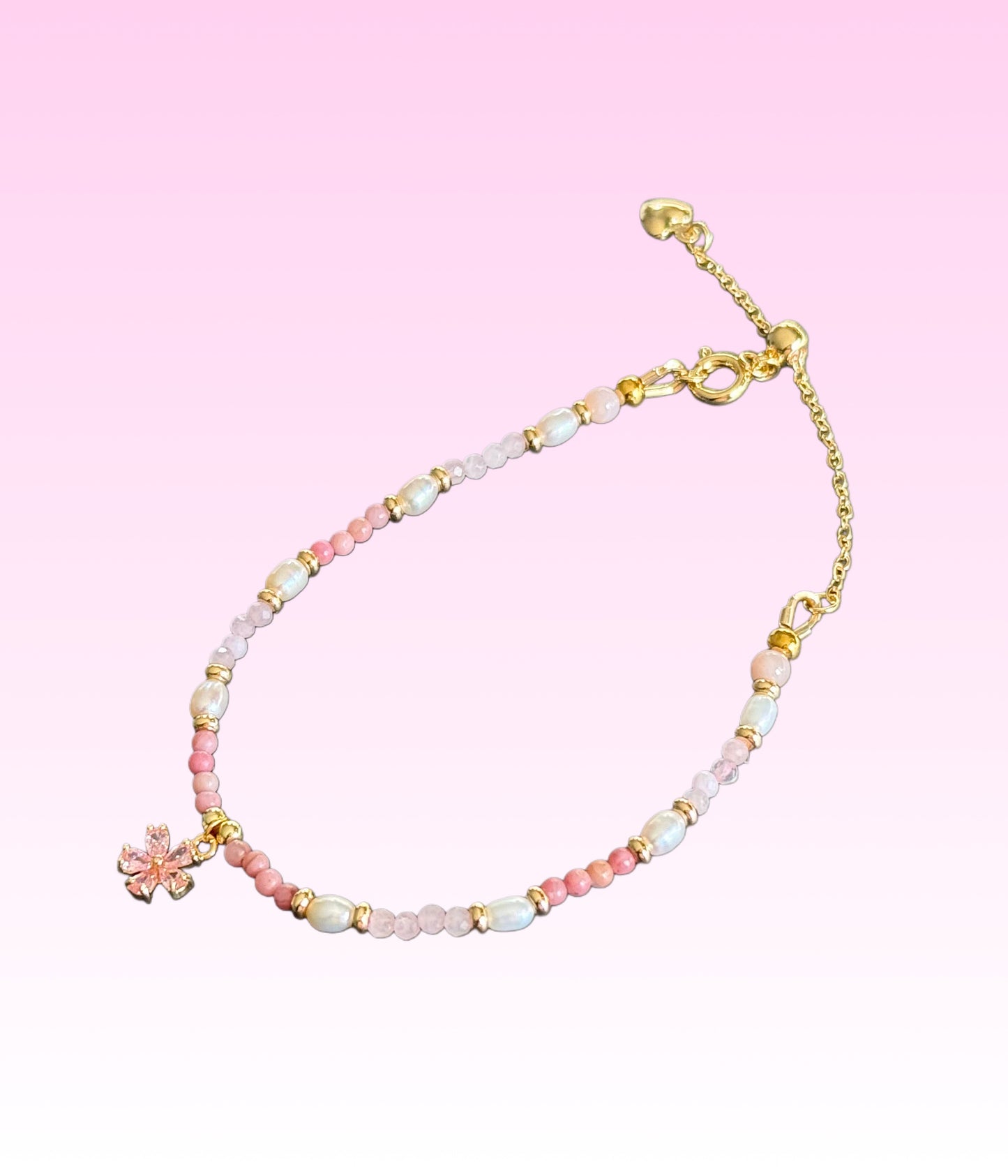 Dainty Flower adjustable bracelet