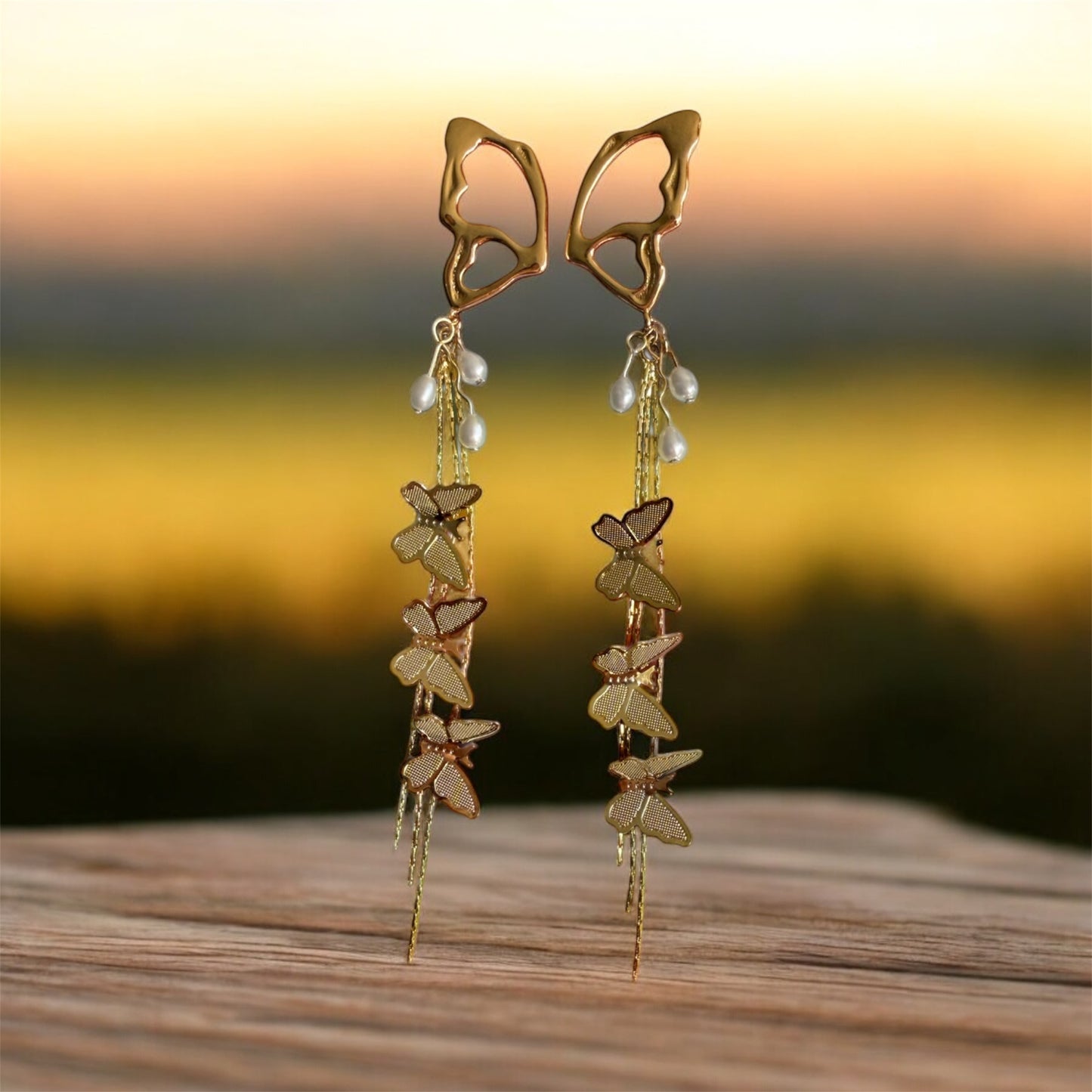 Butterfly Drop Earrings