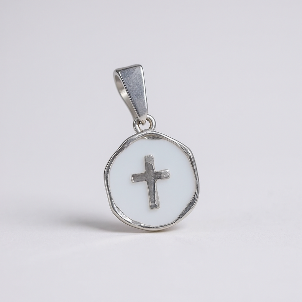 Enamel Cross Pendant