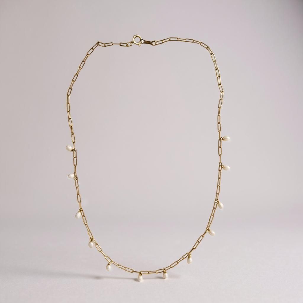 Dangling Pearl 16” Necklace
